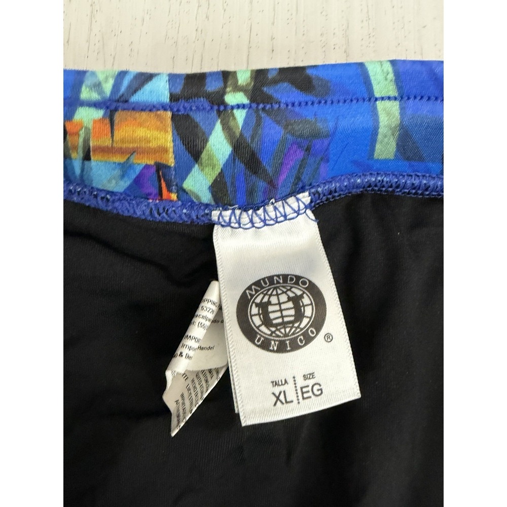 Mundo Unico Men's Brief Swimsuit Sz XL Blue Colorful Floral Toucan - Picture 4 of 6